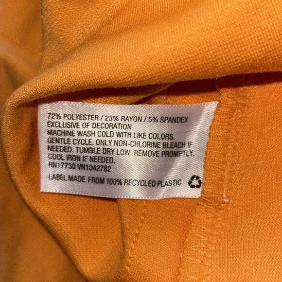 Wild Fable Orange Retro Tennis Skirt Size Large High Waist Athletic Style - Picture 5 of 5